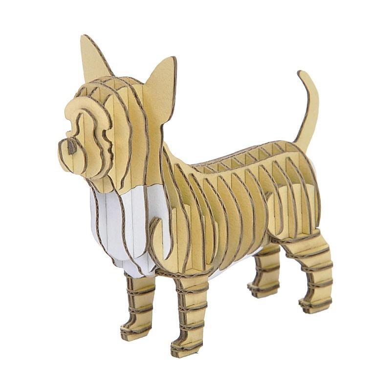 Hacomo Grid ハコモ グリッド チワワ 犬 イヌ Dog ドッグ 玩具 おもちゃ 組立式 工作 ダンボール クラフト 春休み Gw 夏休み 冬休み 宿題 工作キット アイテムジャパン 通販 Yahoo ショッピング