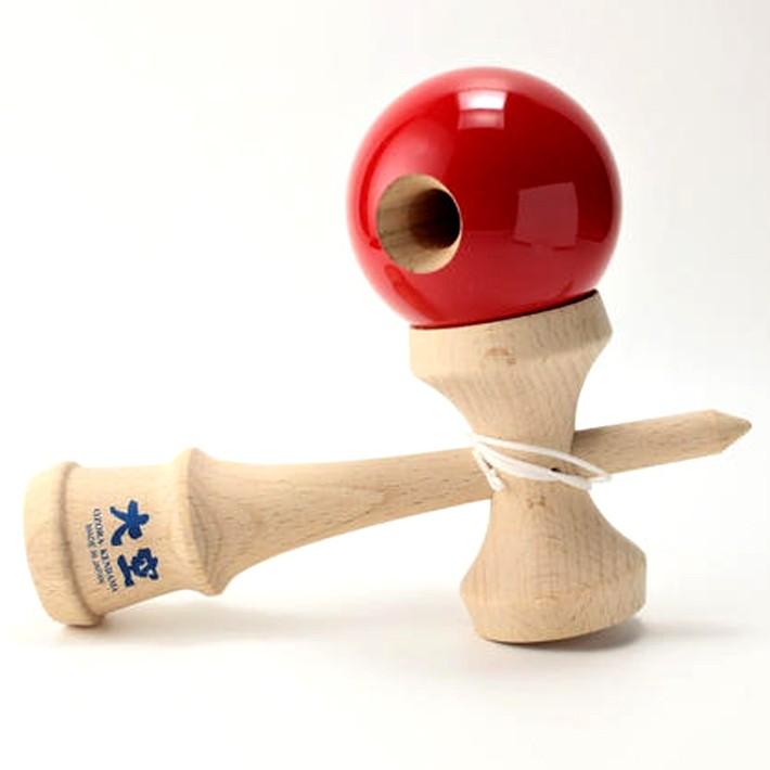 送料無料 山形工房 競技用 けん玉 大空 日本けん玉協会 認定 公式戦 KENDAMA ケン玉 けんだま 国産 日本製 単色 赤 青 緑 ピンク 黒 水色 木地 黄色｜item-japan｜11