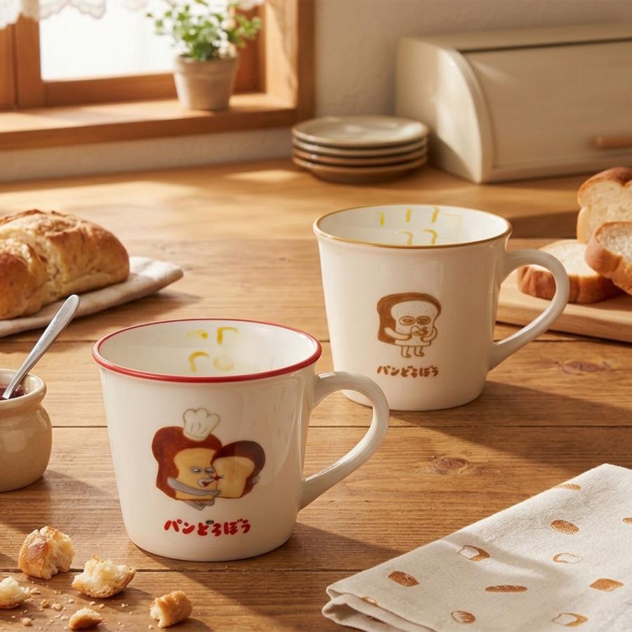単品 パンどろぼう グッズ マグカップ 陶磁器 コップ メモリ付き 食器