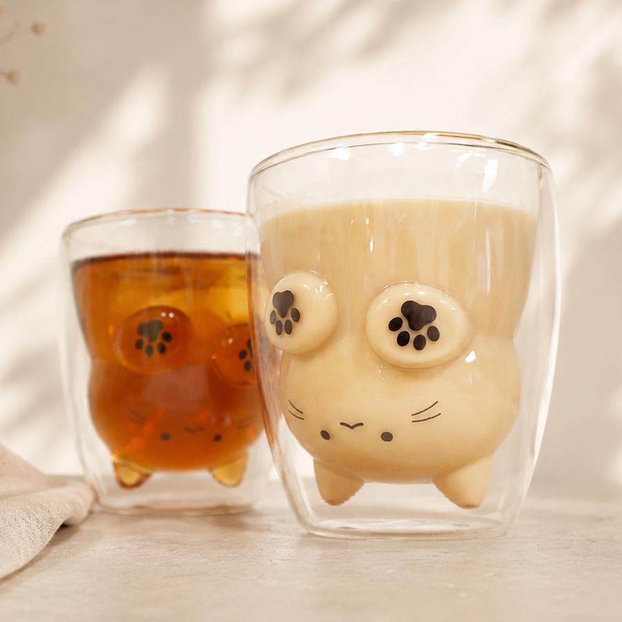 2個セット ぐらすいん NEKO 耐熱グラス コップ ガラス 猫 ネコ ねこ