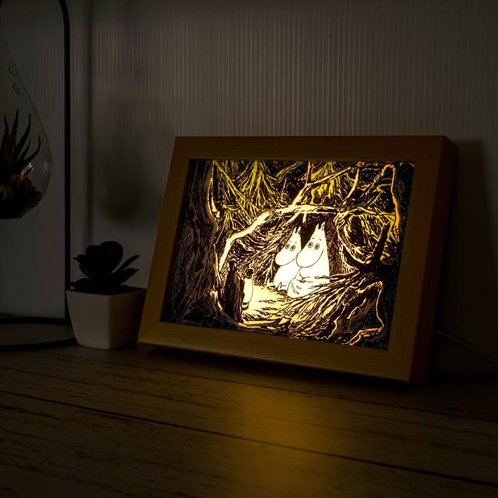 ムーミン　2点セット 2個セット ムーミン サプライズピクチャー LEDフレーム 可愛い