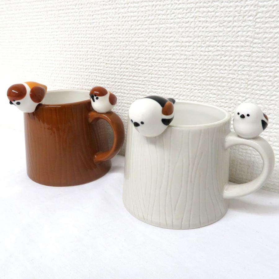 DECOLE（デコレ） スズメ シマエナガ 4点セット マグカップ スプーン