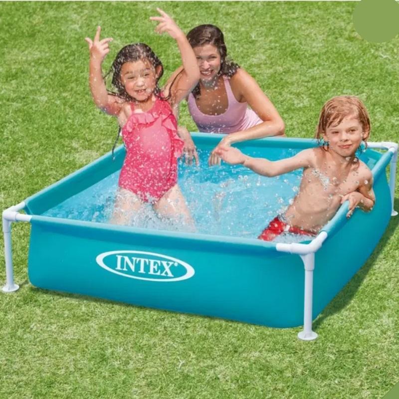 intexプール　2x3【外箱に子供の落書き有り】 楽天市場】【プールカバー付き】INTEX フレームプール 3m×2m