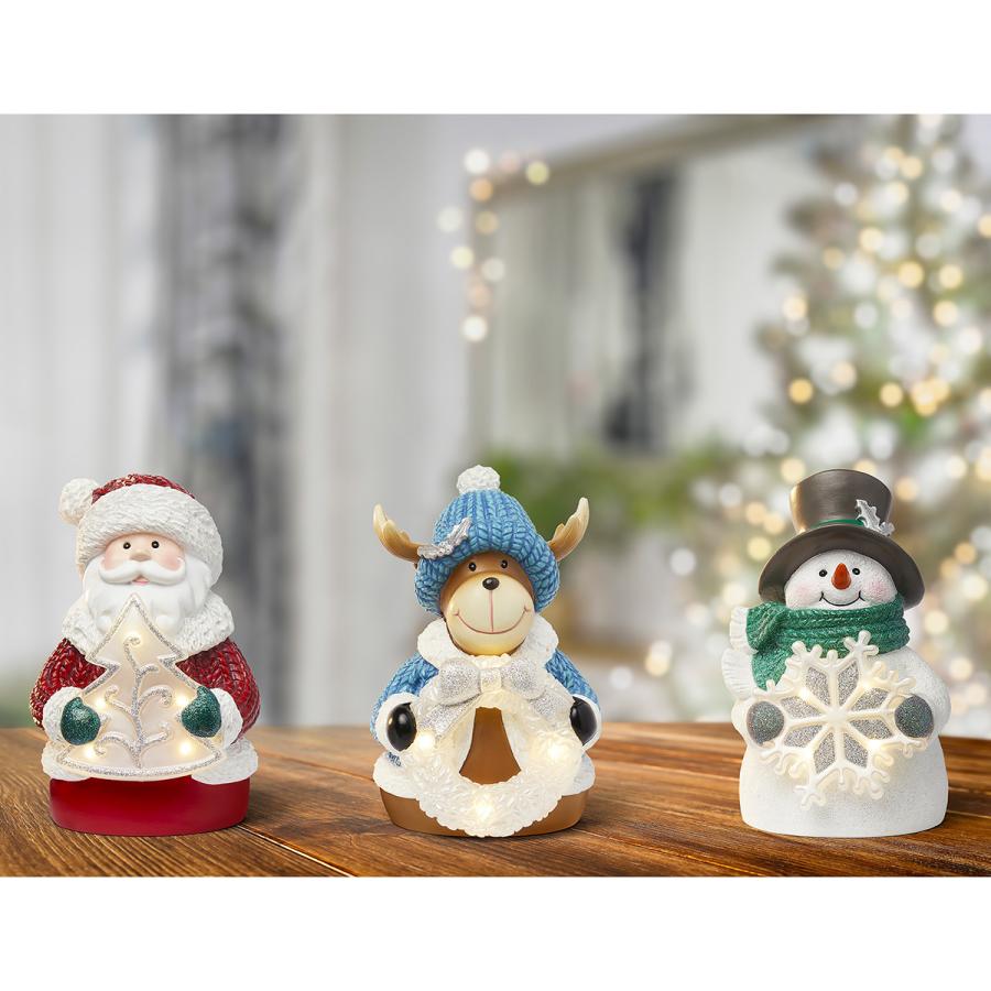 クリスマス LED ナイトライト 3個セット）Xmas イルミネーション 約