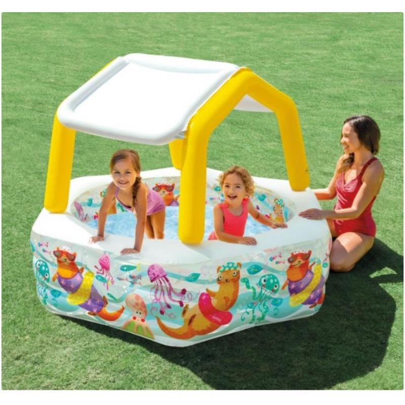 インテックス ハッピーオッターシェードプール 56493J）INTEX 家庭用