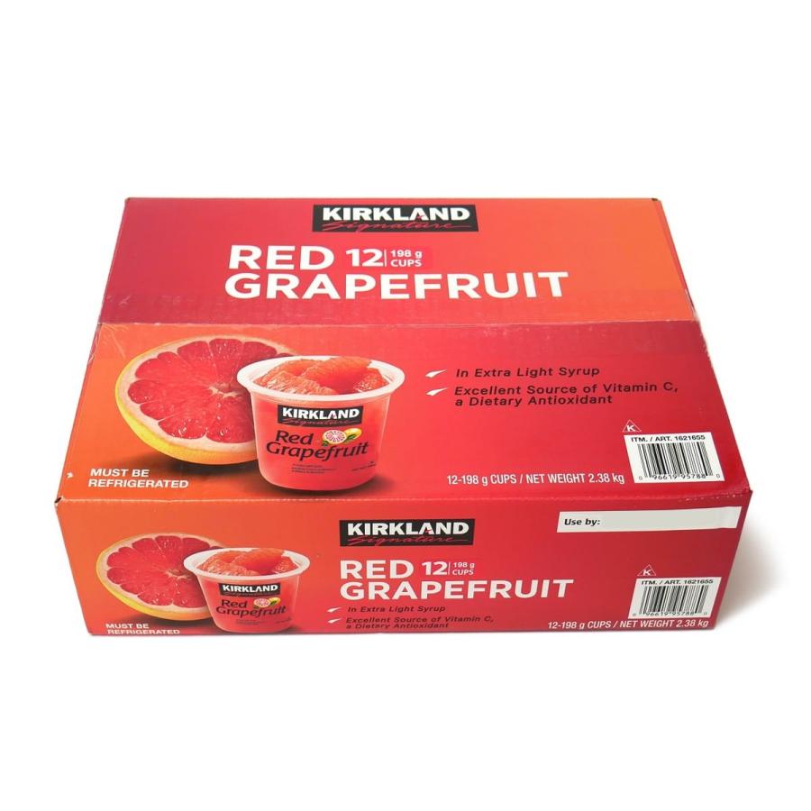 冷蔵品 カークランド ルビーレッド グレープフルーツシラップづけ 12個
