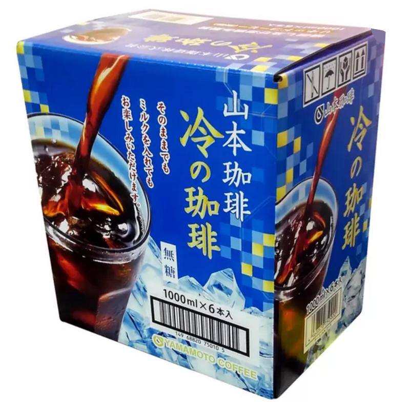山本珈琲 （6本セット 山本珈琲 冷の珈琲 無糖 1000ml×6本）アイス