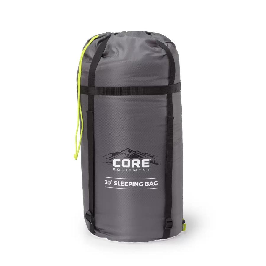 Core Equipment 30度ハイブリッド 寝袋 グレーグリーン）215.9cm×83.8