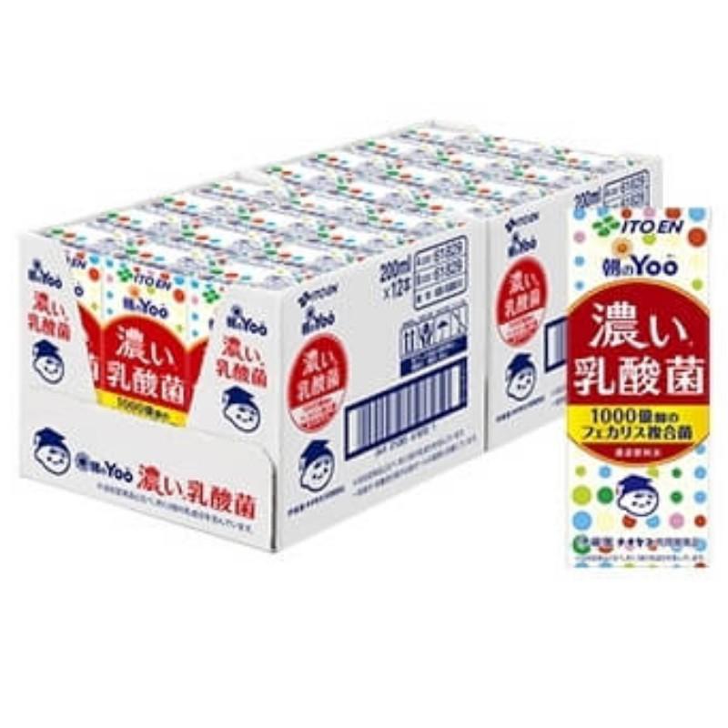 伊藤園（ITO EN） 朝のYoo 濃い乳酸菌 200ml×24本 紙パック 朝のヨー