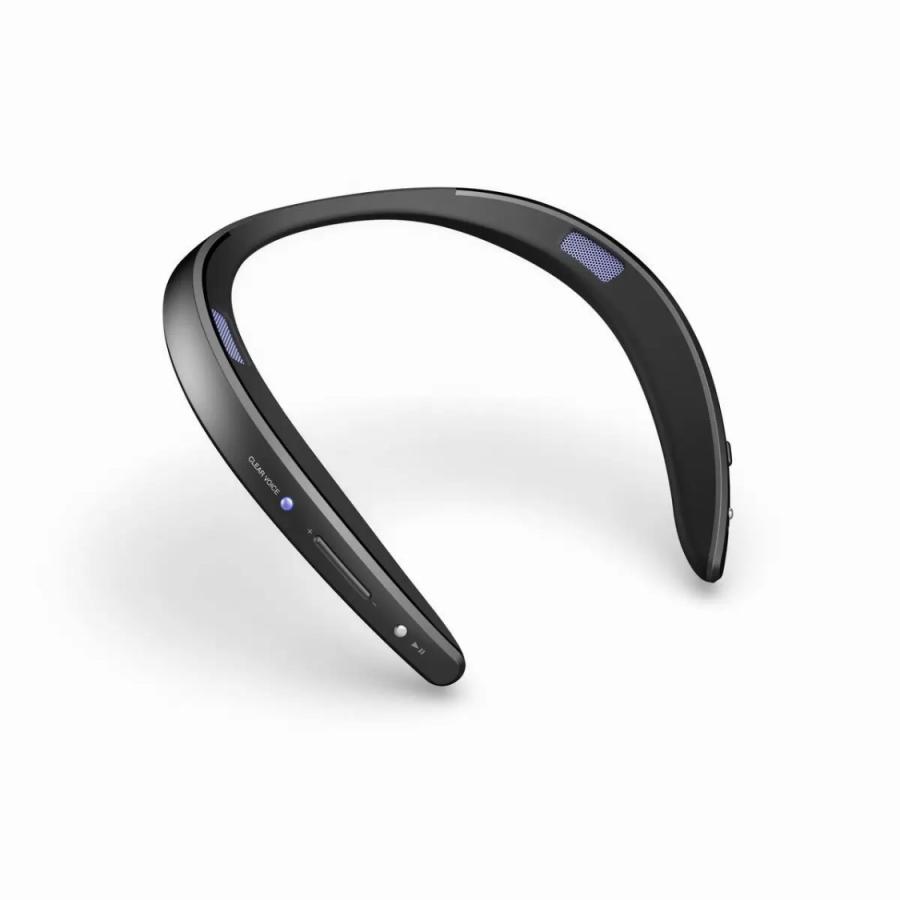 【新品未使用】SHARP ウェアラブル ネックスピーカー AN-SS2 ブラック SHARP（シャープ） （SHARP シャープ ウェアラブル ネックスピーカー