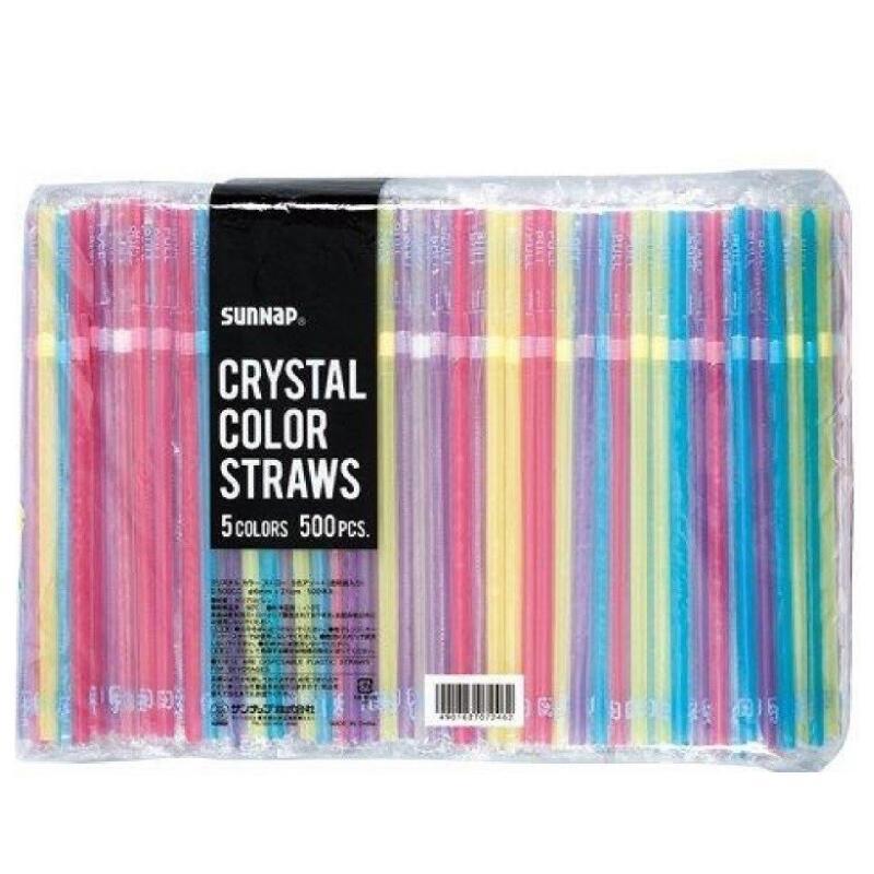 クリスタルカラーストロー 5色アソート 500本入り サンナップのかわいいストロー 曲がり目付き パーティー 業務用 カラーストロー コストコ I Co504 アイテンプ 生活雑貨店 通販 Yahoo ショッピング