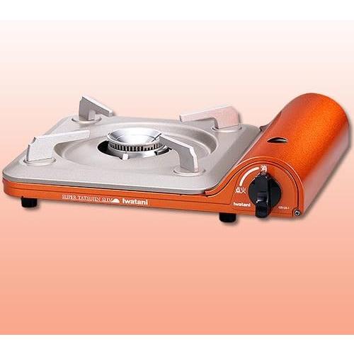 Iwatani アウトドアカセットコンロ オレンジ カセットフー Iwatani イワタニ カセットコンロ 達人スリム カッパー