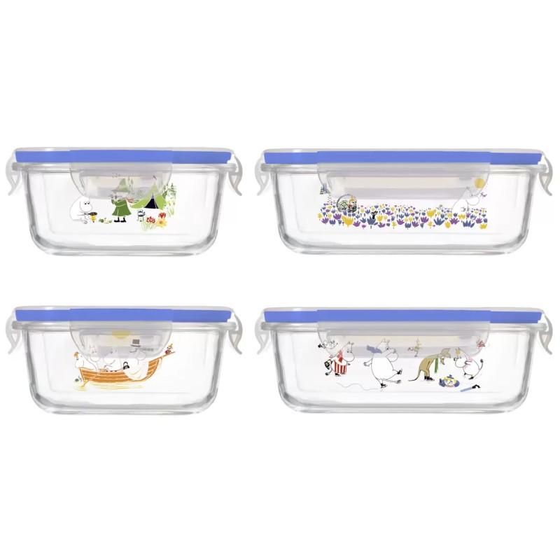 PYREX（パイレックス） ムーミン ガラス ストレージセット 4セット PX4