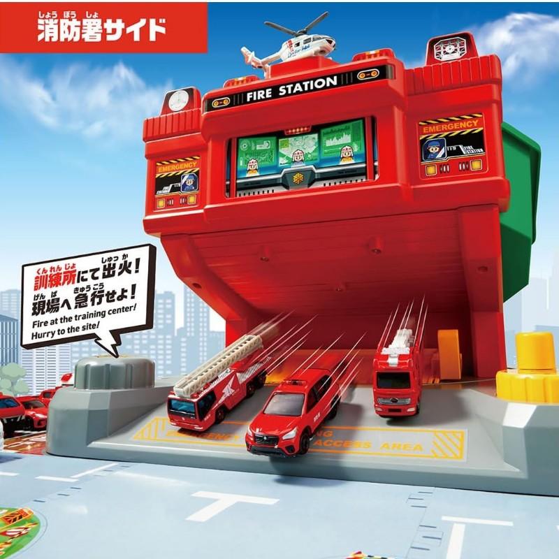 トミカ ぐるっとチェンジ タカラトミー トミカワールド ぐるっとチェンジ！サウンド消火訓練所