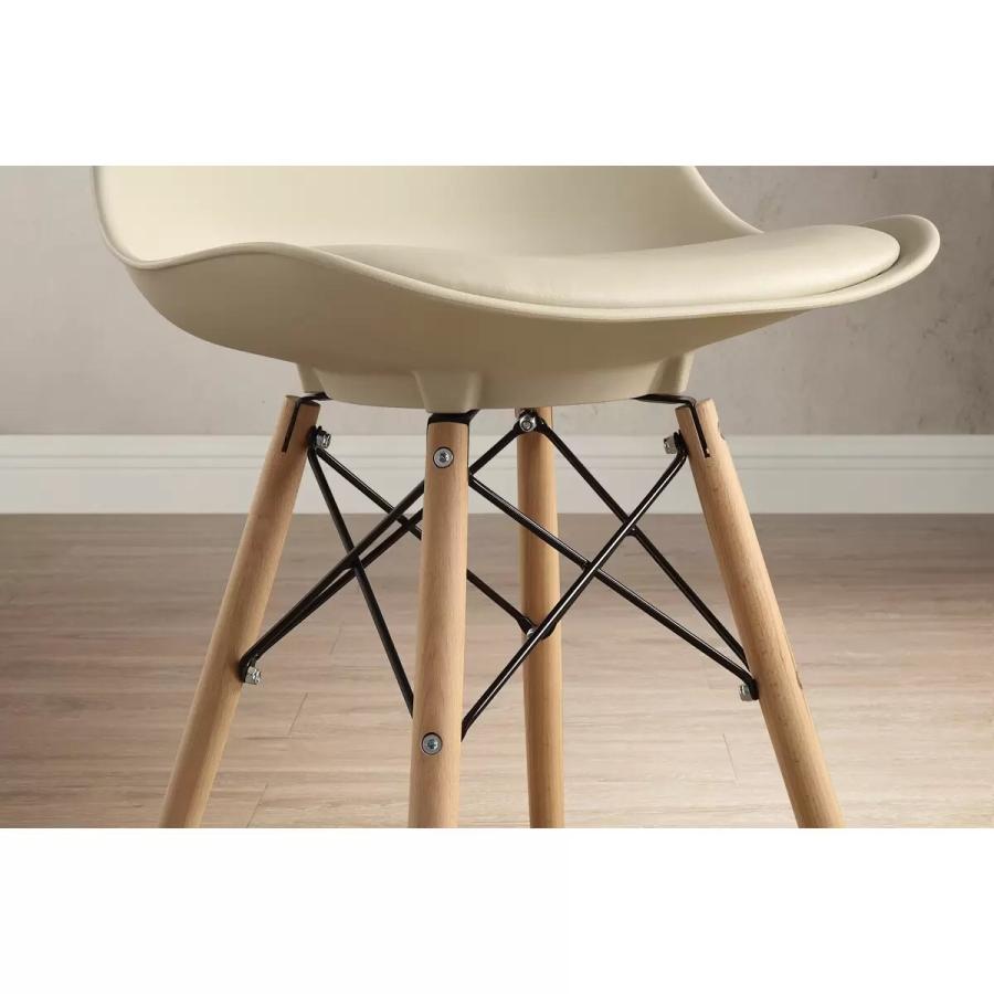 イームズ風２脚セットBayside Furnishingsアクセントチェアー Bayside Furnishings アクセントチェア 2脚セット ベージュ | Costco Japan