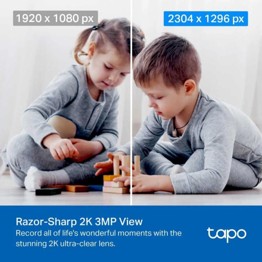 TP-Link 2K ネットワーク Wi-Fi カメラ Tapo TC71 見守り 屋内カメラ