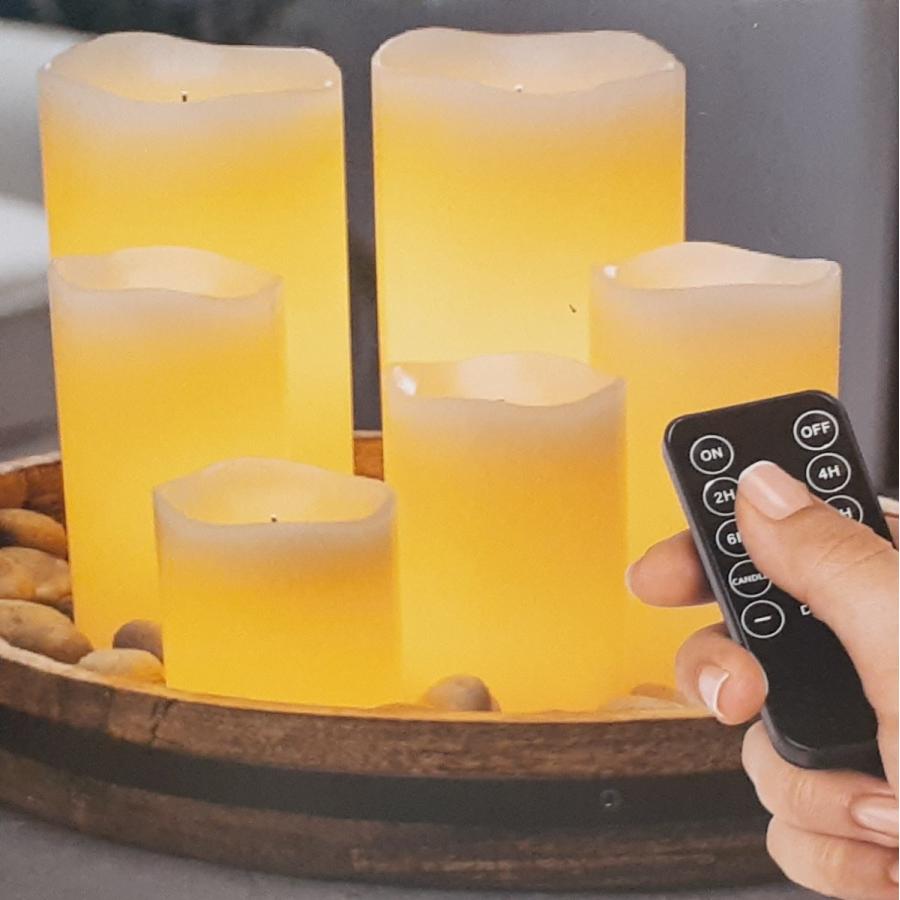 Ledキャンドル 6個セット 電池式 リモコン付き 4種類の大きさ 雰囲気に合わせて点滅 点灯 明るさ変更可能 コストコ I Co1770 アイテンプ 通販 Yahoo ショッピング