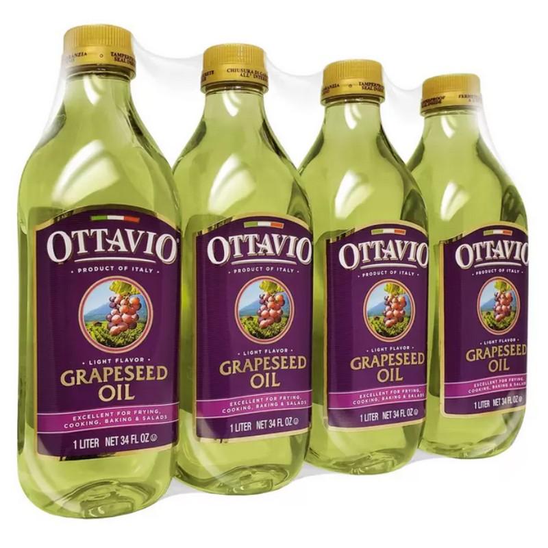 9g 4本セット Ottavio グレープシードオイル オッタビ オッタビオ 食用ぶどう油 コストコ コレステロールフリー オイル イタリア産 日本メーカー新品 健康指向