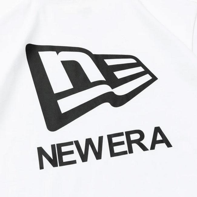 NEW ERA ニューエラ 半袖 パフォーマンス Tシャツ Flag and Wordmark ホワイト レギュラーフィット 14121828｜itempost｜02