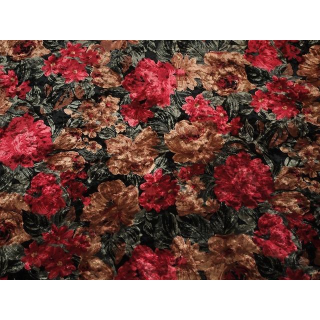 タキシードジャケット ベルベット 花柄 ゴージャス レトロ ブラック 未使用級 タキシードジャケット ベルベット 花柄 ゴージャス レトロ ブラック 未