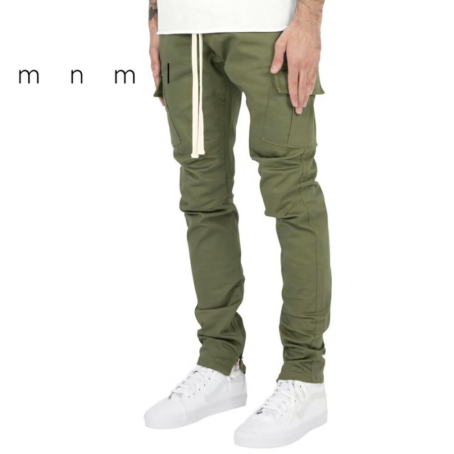 mnml ミニマル  ドローコードカーゴパンツ  オリーブ mnml ミニマル CARGO DRAWCORD PANTS Olive ドローコード カーゴパンツ