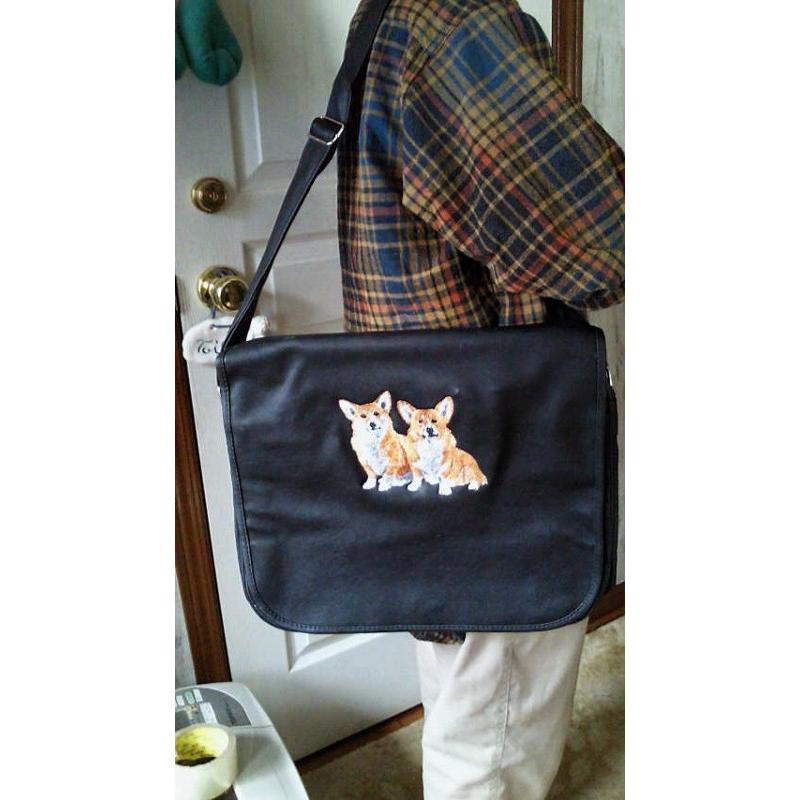 英国製刺繍レザーバッグ ジャックラッセルテリア : shopooo by GMO