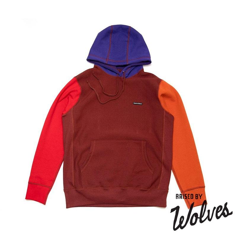 RAISED BY WOLVES/レイズドバイウルブス】 【RAISED MIXED GMOの HOODIE パーカー / RED 赤 レッド by RAISED BY WOLVES/レイズドバイウルブス】 【RAISED MIXED GMOの HOODIE パーカー / RED 赤 レッド by