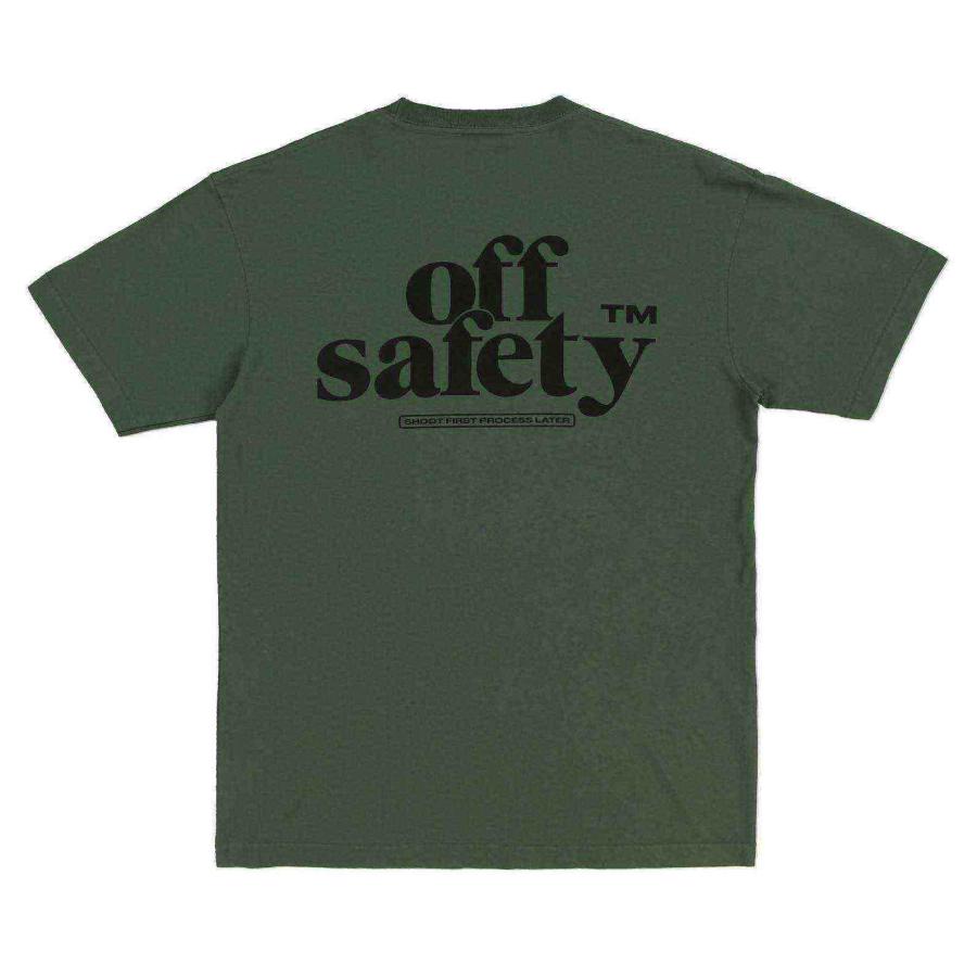 【OFF SAFETY/オフセーフティー】SHOOT FIRST TEE Tシャツ / OLIVE オリーブ｜itempost｜02