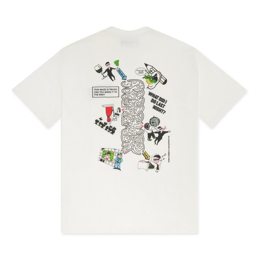 【PAS DE MER/パドゥメ】MAZE T-SHIRT Tシャツ / NATURAL ホワイト｜itempost｜02