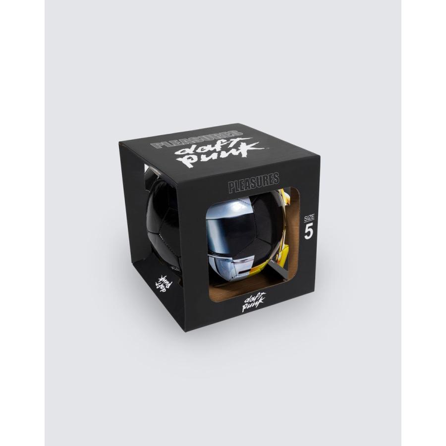 【PLEASURES/プレジャーズ×DAFT PUNK/ダフト・パンク】HELMETS SOCCER BALL サッカーボール / BLACKの画像