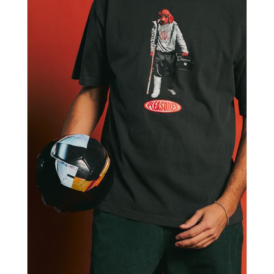 【PLEASURES/プレジャーズ×DAFT PUNK/ダフト・パンク】HELMETS SOCCER BALL サッカーボール / BLACKの画像