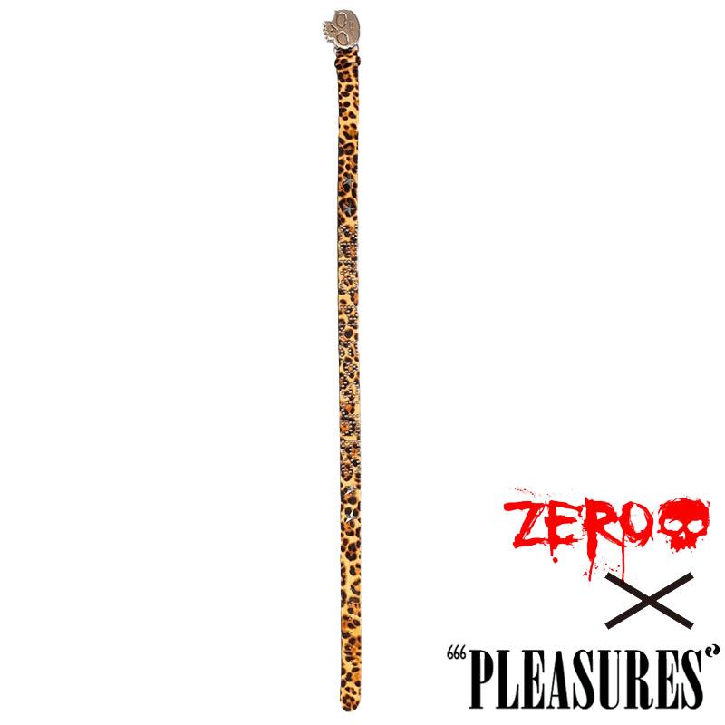 PLEASURES/プレジャーズ×ZERO SKATEBOARDS】LEOPARD STUDDED BELT