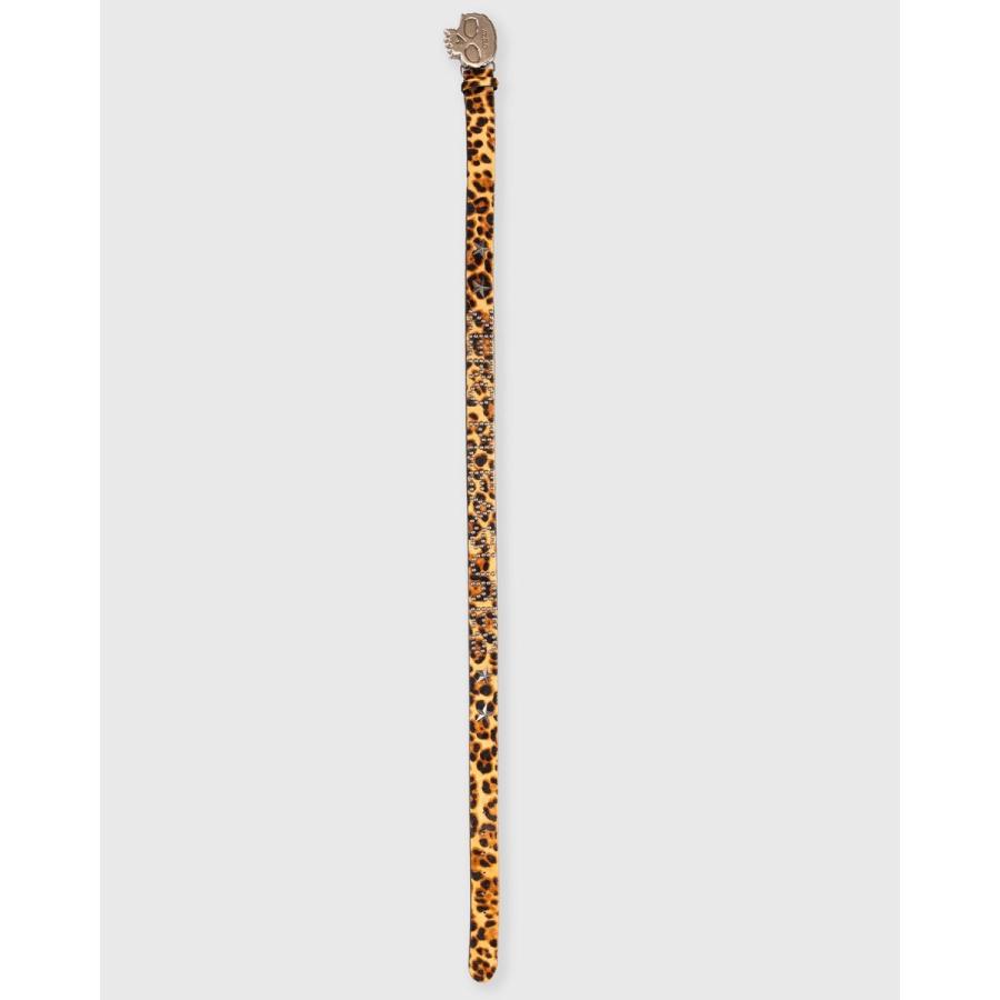 PLEASURES/プレジャーズ×ZERO SKATEBOARDS】LEOPARD STUDDED BELT