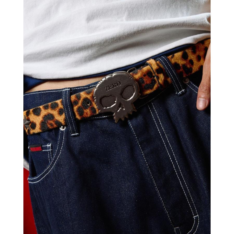 PLEASURES/プレジャーズ×ZERO SKATEBOARDS】LEOPARD STUDDED BELT