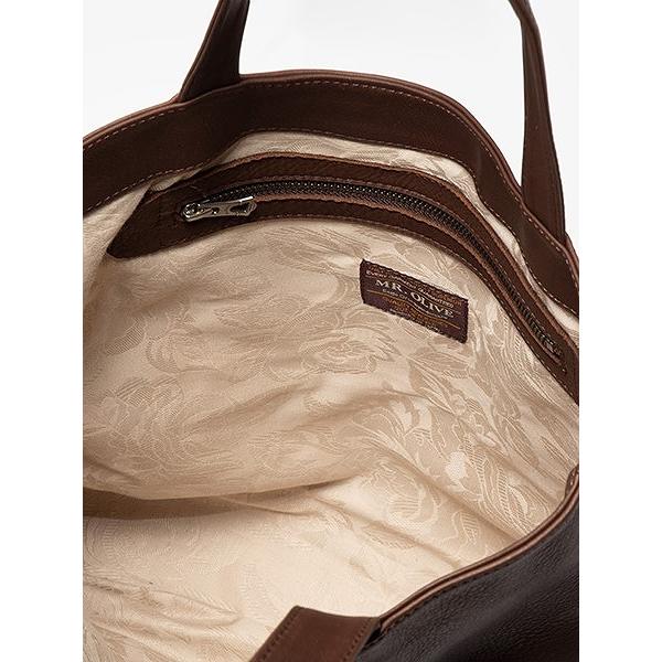 【MR.OLIVEミスターオリーブ】 WATER PROOF WASHABLE LEATHER / GUSSET POCKET TOTE BAG ME651(2色)｜itempost｜12