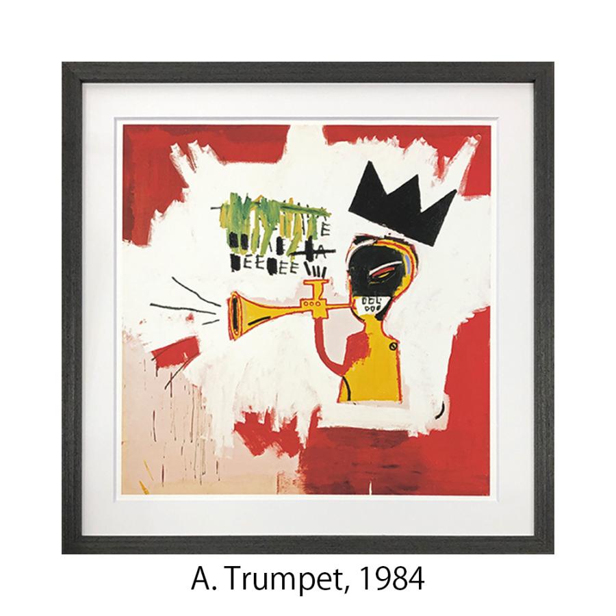 【アートパネル　アートフレーム】　Jean-Michel Basquiat ジャン-ミシェル・バスキア（インテリアアート  POP ART ）（IJB-62483）_1