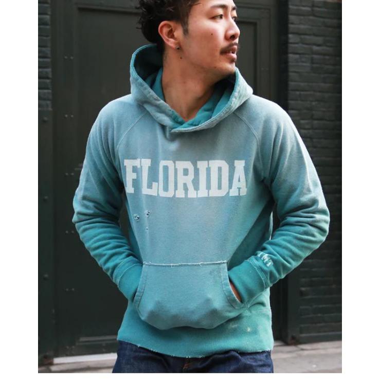 TMTティーエムティー】CALIFORNIA COTTON HOODIE(FLORIDA)／ORANGE 