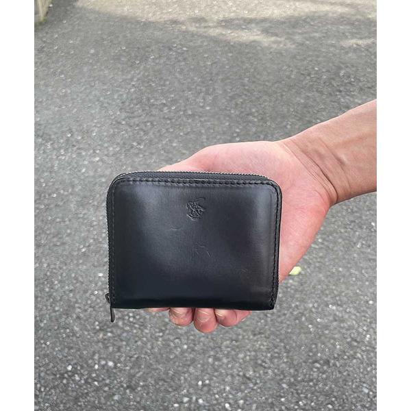 【MR.OLIVEミスターオリーブ】 HORWEEN CHROMEXCEL LEATHER / COMPACT ZIP WALLET（me123ｈ）(ブラック)｜itempost｜06