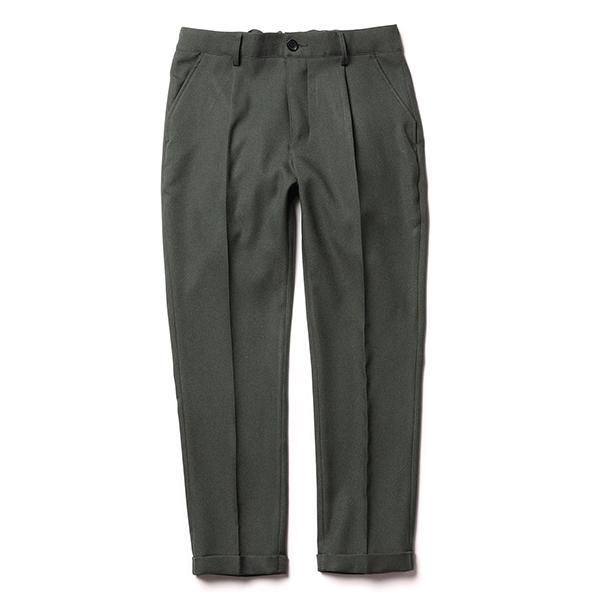 ★【MR.OLIVEミスターオリーブ】 RETORO POLYESTER TWILL / EASY ONE PLEATS STA-PREST TAPERED PANTS（グレイ）｜itempost｜08