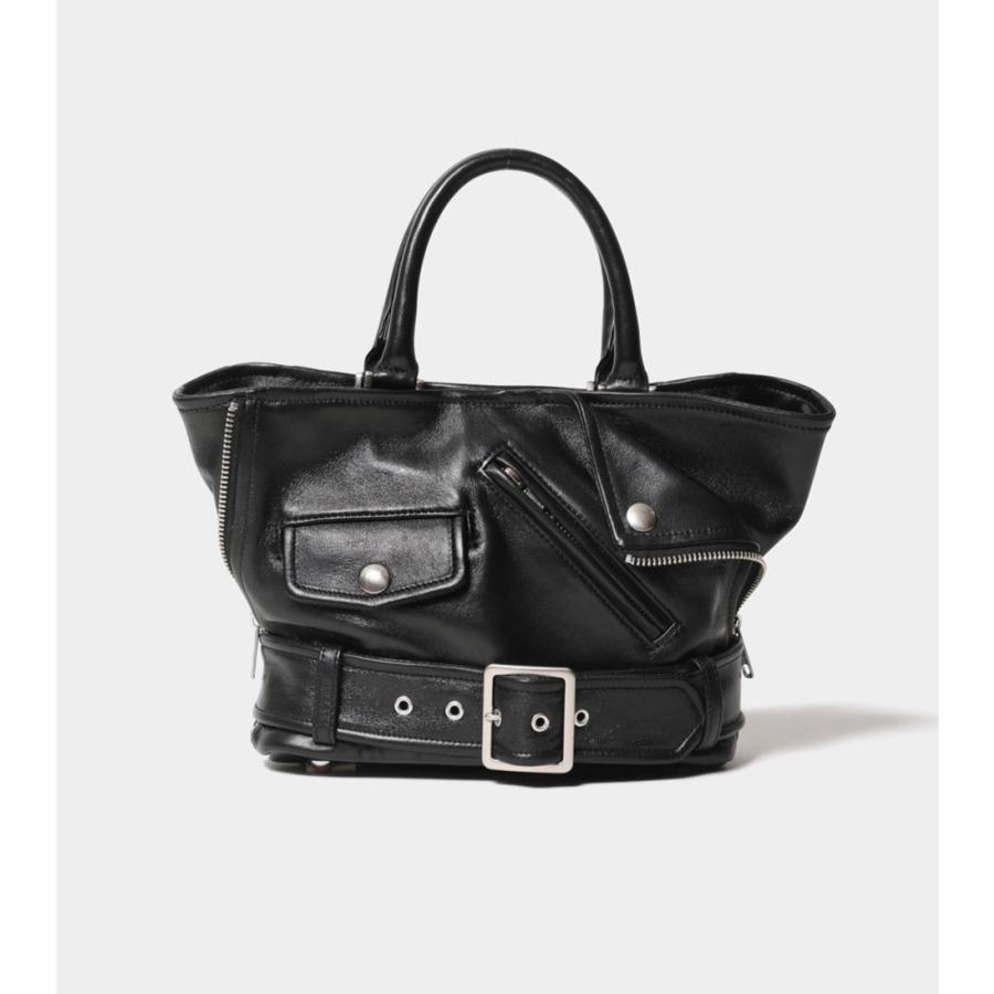 【beautiful people / ビューティフルピープル】excerption riders kids tote bag（1000611905）（レザーバック）の画像
