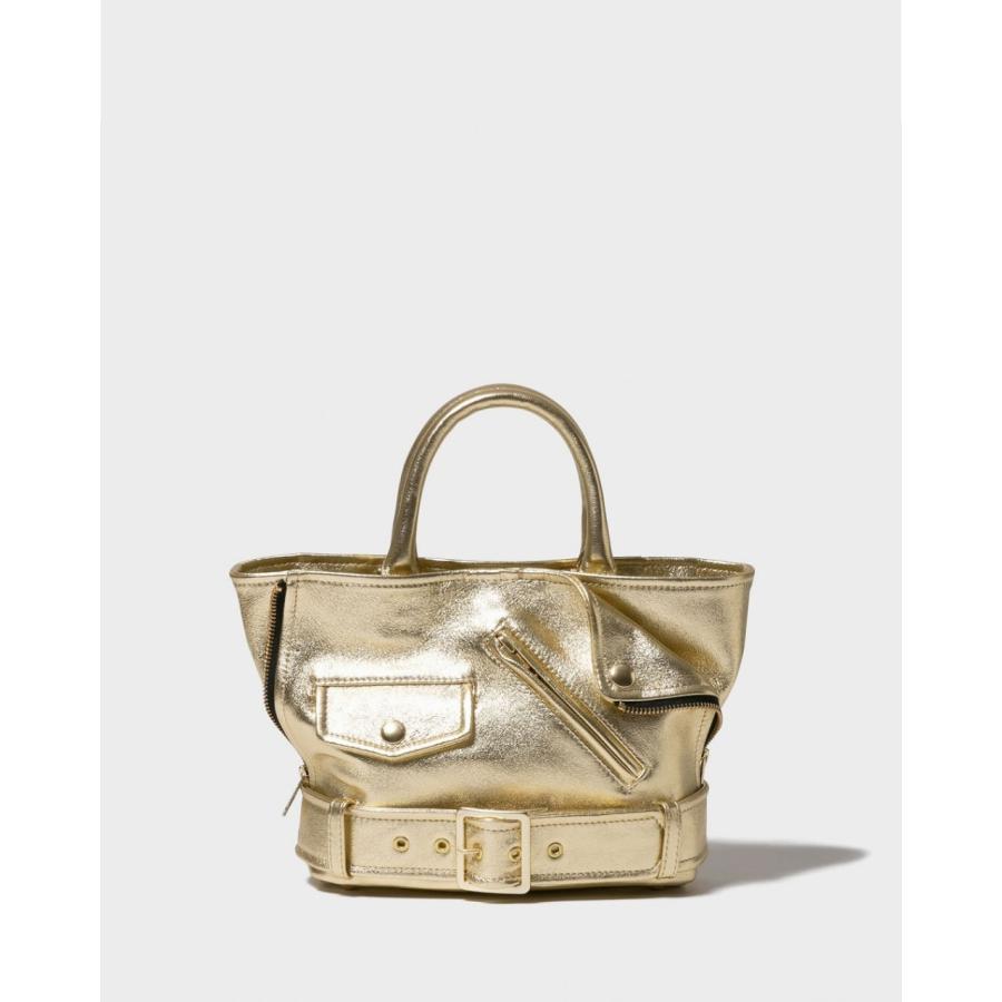 【beautiful people / ビューティフルピープル】excerption riders kids tote bag（1000611905）（レザーバック）の画像