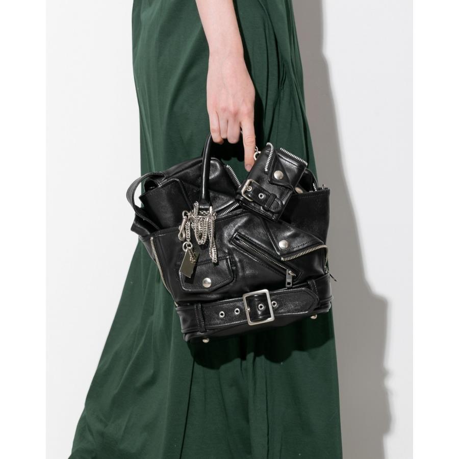 【beautiful people / ビューティフルピープル】excerption riders kids tote bag（1000611905）（レザーバック）の画像
