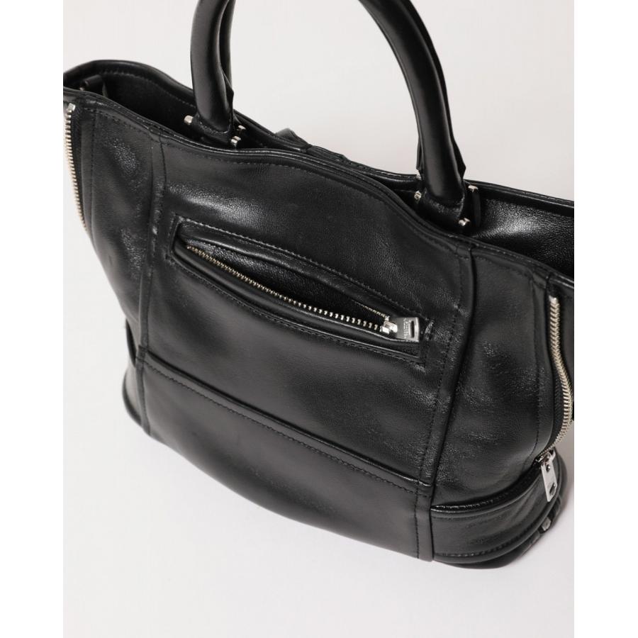 【beautiful people / ビューティフルピープル】excerption riders kids tote bag（1000611905）（レザーバック）の画像