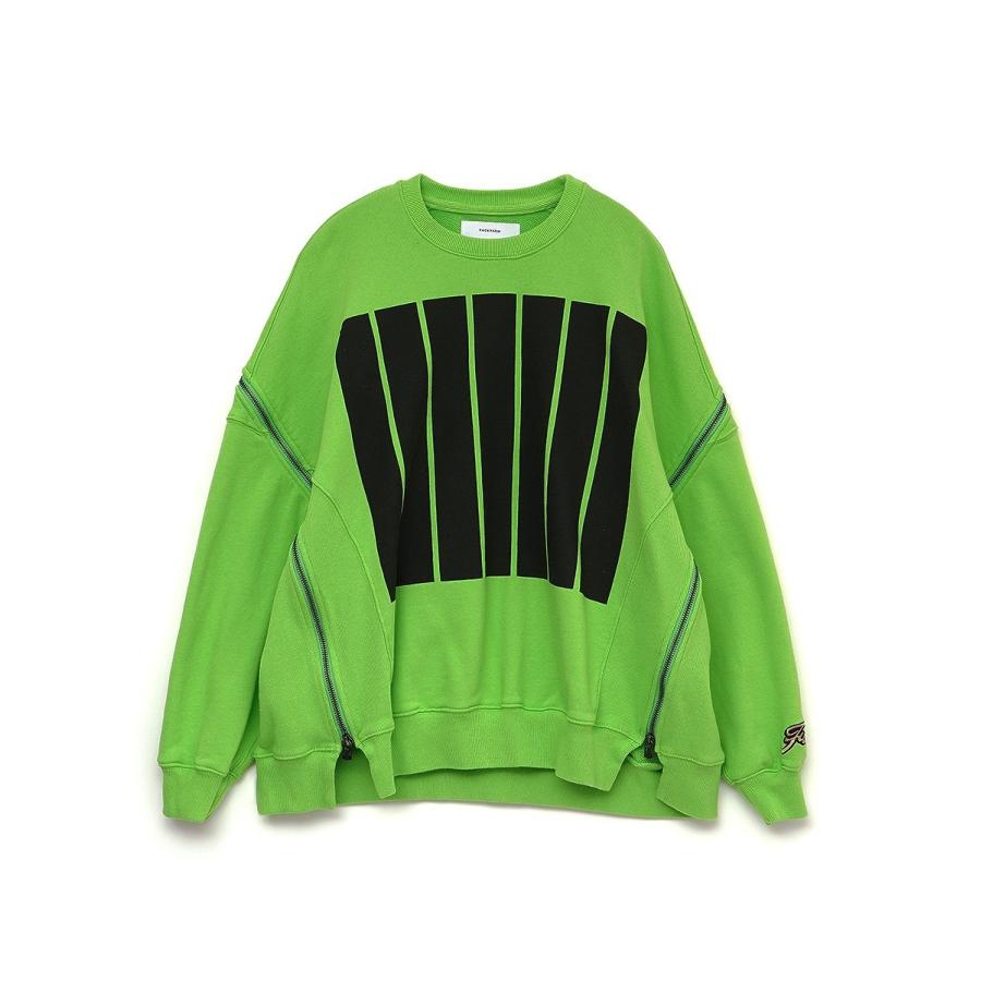FACETASM ファセッタズム7BARS ZIPPER SWEAT/GREEN/グリーン（4色