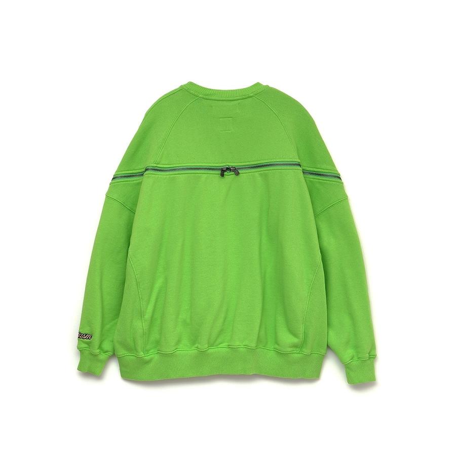 FACETASM ファセッタズム7BARS ZIPPER SWEAT/GREEN/グリーン（4色 