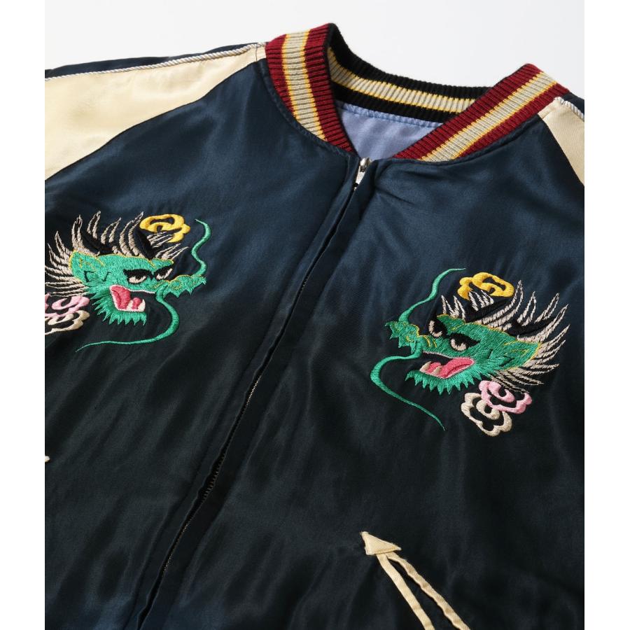 【TAILOR TOYO テーラー東洋】 Early 1950s Style Acetate Souvenir Jacket “EAGLE & DRAGON” × “GREEN DRAGON” (AGING MODEL)の画像