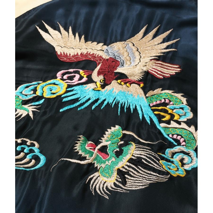 【TAILOR TOYO テーラー東洋】 Early 1950s Style Acetate Souvenir Jacket “EAGLE & DRAGON” × “GREEN DRAGON” (AGING MODEL)の画像