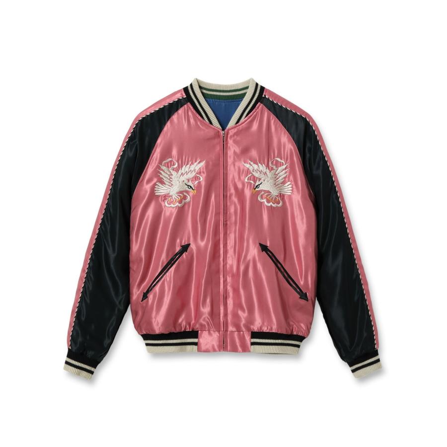【TAILOR TOYO テーラー東洋】Early 1950s Style Acetate Souvenir Jacket “WHITE EAGLE” × “LANDSCAPE”の画像