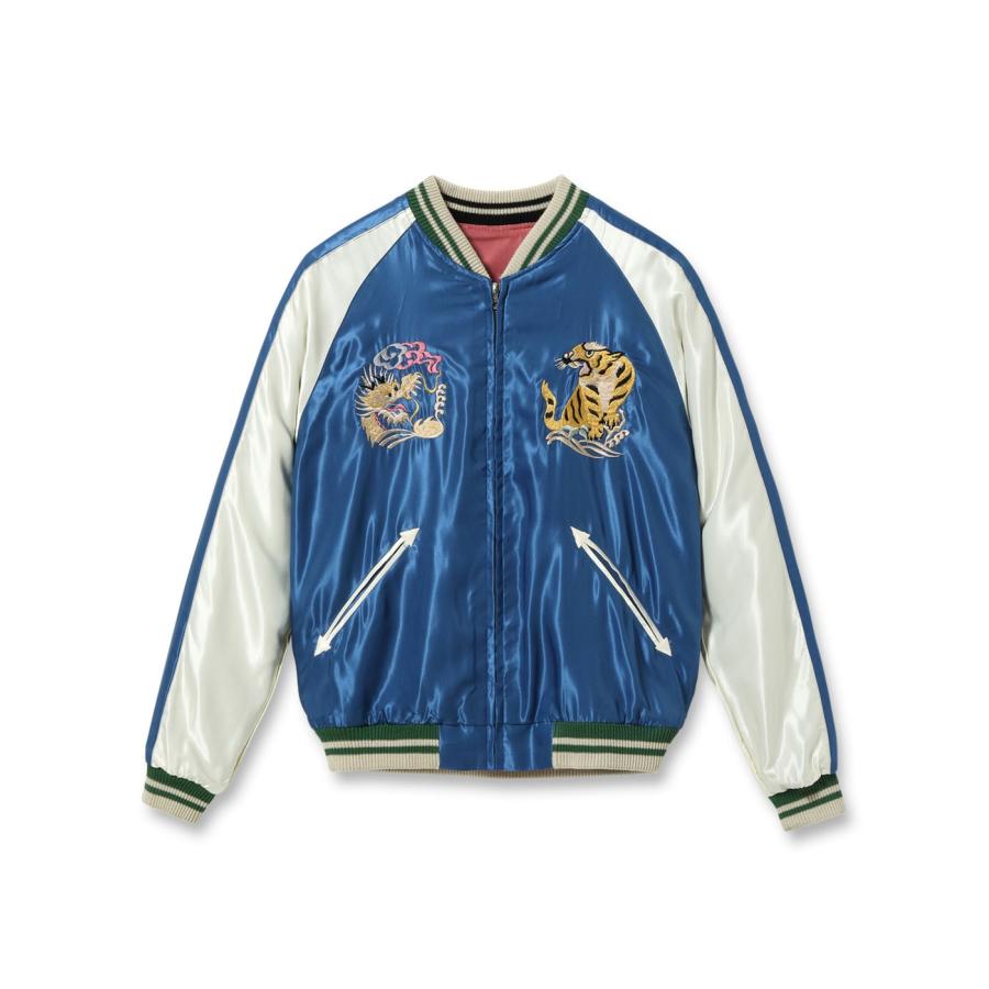 【TAILOR TOYO テーラー東洋】Early 1950s Style Acetate Souvenir Jacket “WHITE EAGLE” × “LANDSCAPE”の画像