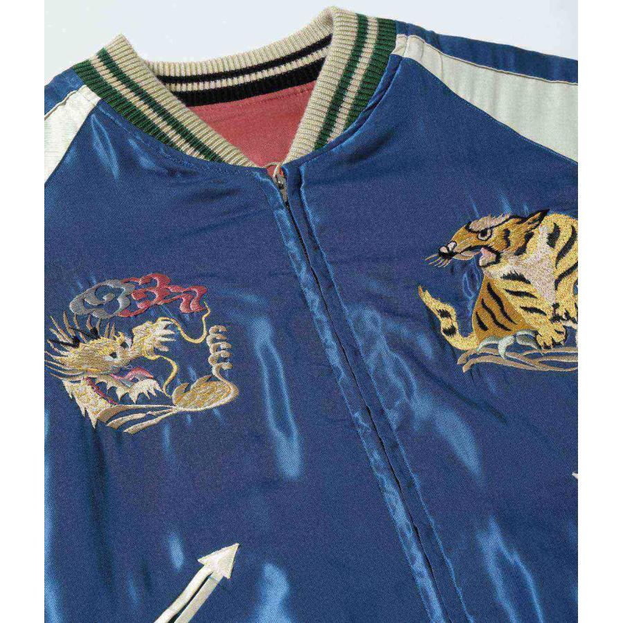 【TAILOR TOYO テーラー東洋】Early 1950s Style Acetate Souvenir Jacket “WHITE EAGLE” × “LANDSCAPE”の画像